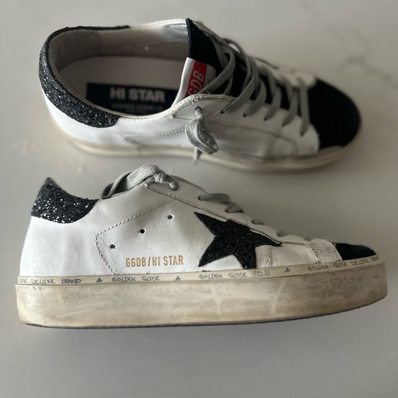 PRISTINE Golden Goose SparkleBlack Sneakers(38) - Picture 3 of 10